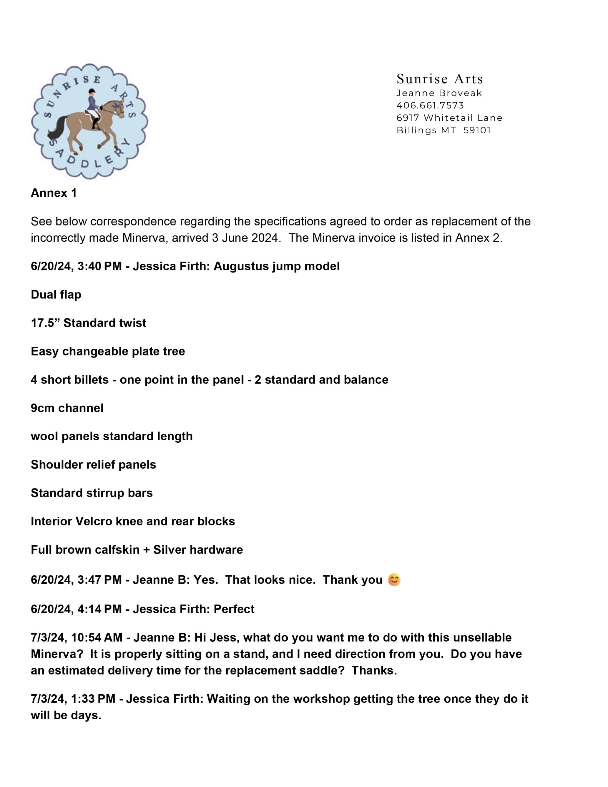 Fluffs Saddlery Notice